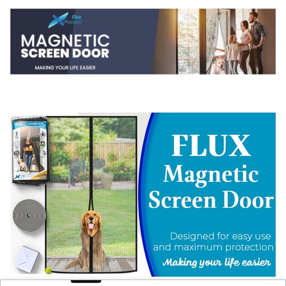 Flux Phenom Magnetic Mesh Dog Screen Door 38"x82" - 2025 - Picture 1 of 9